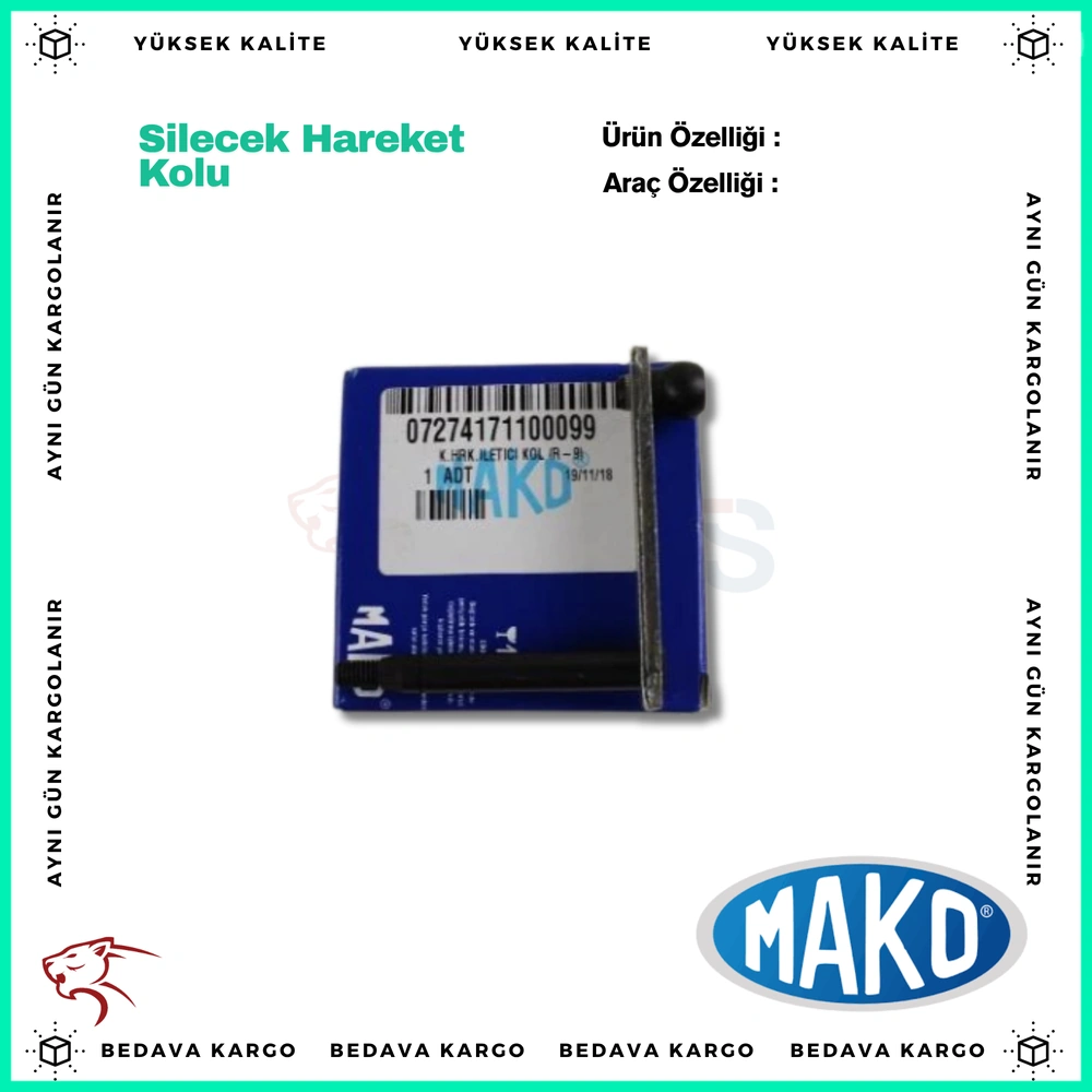 Silecek Hareket Kolu Sag Renault R9 - MAKO 72741711 - Yedek Parça