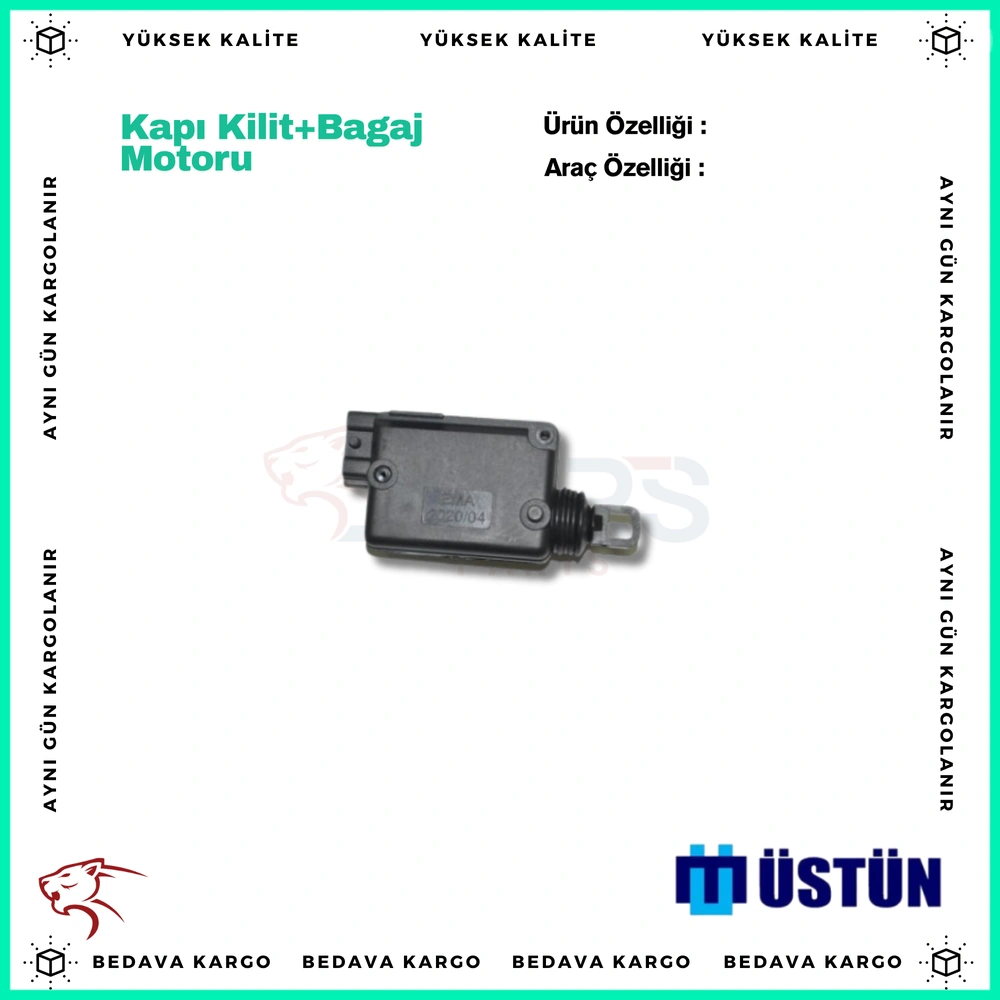Kapi Kilit+bagaj Motoru Renault R9-R11 R19 R21 Clio Megane Kangoo Master 2 (Merkezi Kilit Motoru) - 7701029259 - Yedek Parça