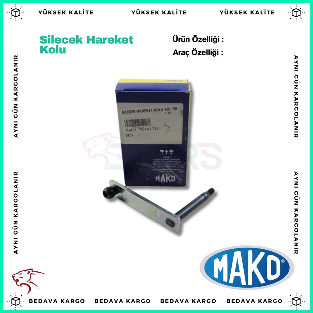 Silecek Hareket Kolu Sol Renault R9 - MAKO 72741712 - Yedek Parça