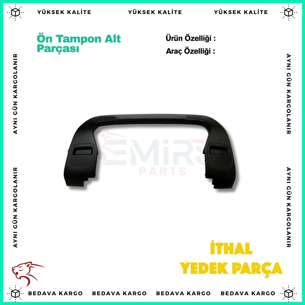Dacia Duster On Tampon Alt Parcasi Astarli 17- - DAC07DU047 - Yedek Parça