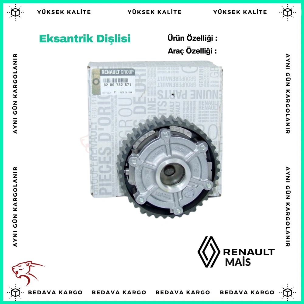 Eksantrik Aci Kaydirici Dislisi Renault Megane Scenic Laguna F4r 2.0 16v - 8200782671 - Yedek Parça