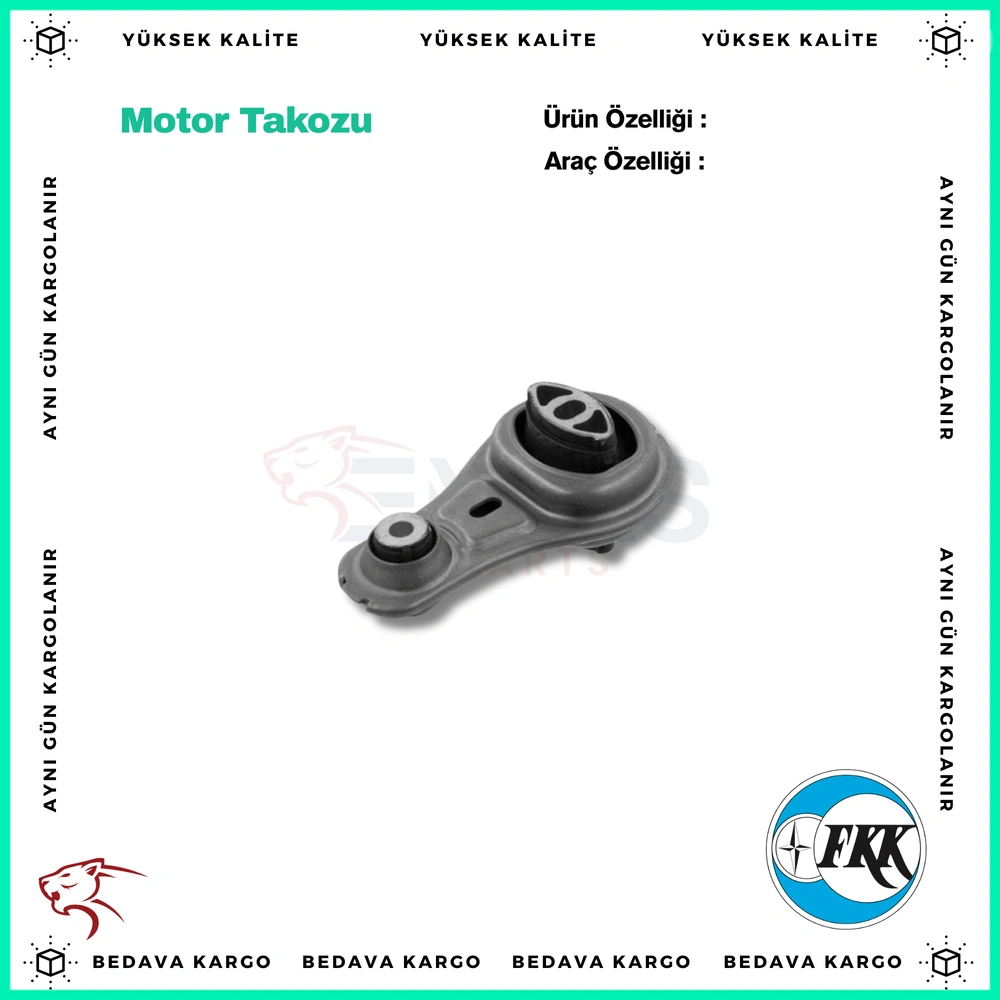 Motor Takozu Alt Renault Master 3 Tek Teker - 8200675206 - Yedek Parça