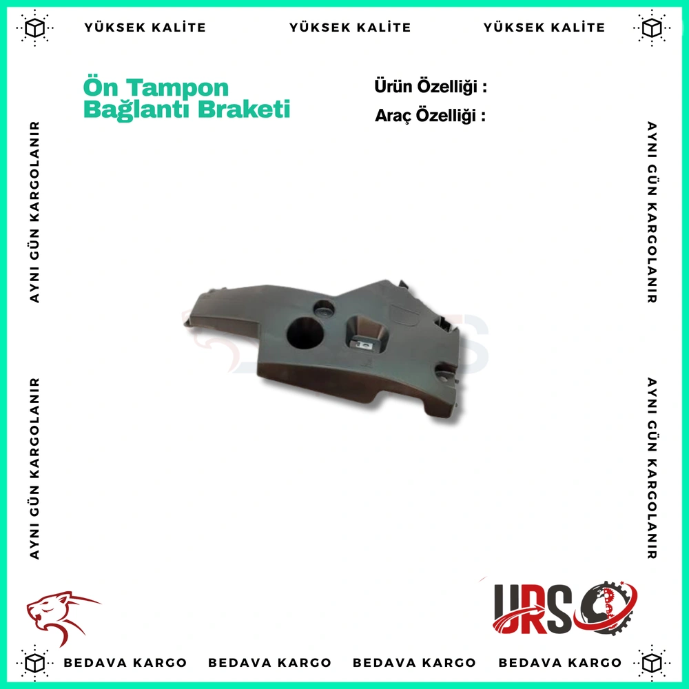 On Tampon Baglanti Braketi Sag Renault Master 2 04-10 - 8200409288 - Yedek Parça