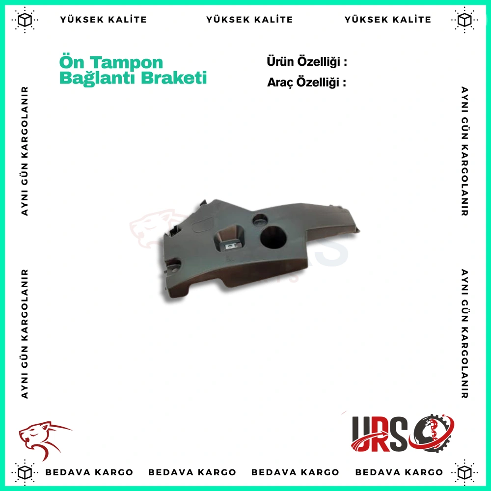 On Tampon Baglanti Braketi Sol Renault Master 2 04-10 - 8200409286 - Yedek Parça