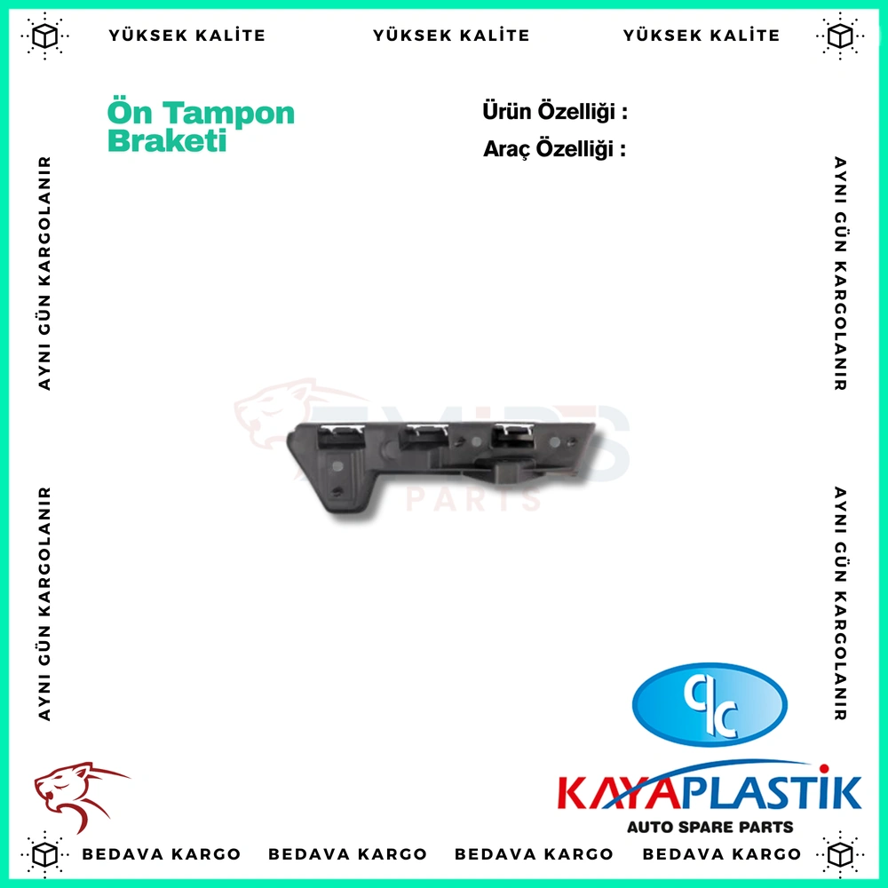 On Tampon Braketi Sag Renault Master - 960160002R - Yedek Parça