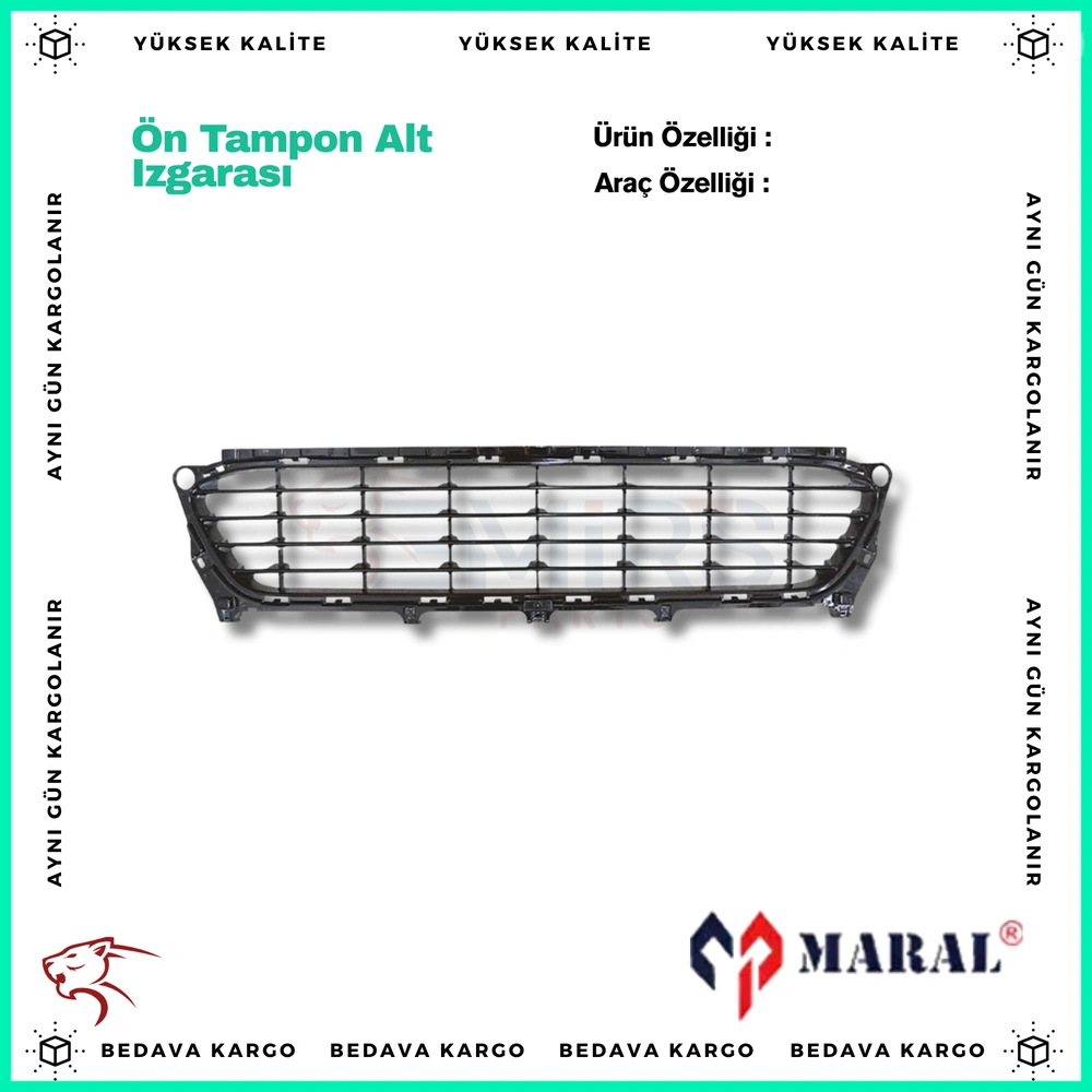 On Tampon Alt Izgarasi Renault Fluence 13- - 622545428R - Yedek Parça