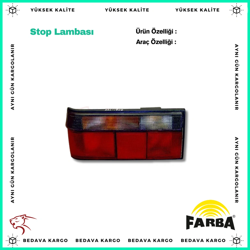 Stop Lambasi Sag Renault R9 Fairway - 7701032946 - Yedek Parça