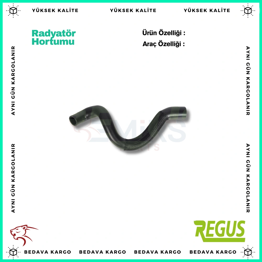 Hortum Radyator Alt Renault R9-R11 1.4 1.6 Karb-Spring - 7702252054 - Yedek Parça