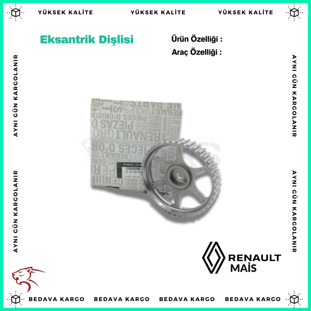 Eksantrik Dislisi Renault Clio 3 Modus 1.2 16v D4f - 8200029684 - Yedek Parça