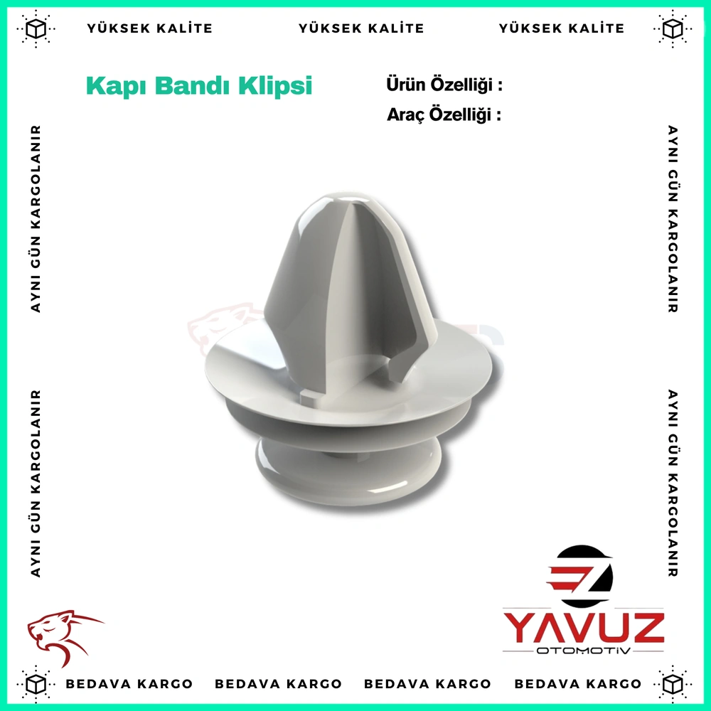 Kapi Bandi Klipsi Renault Kangoo Clio Em - 3090 - Yedek Parça