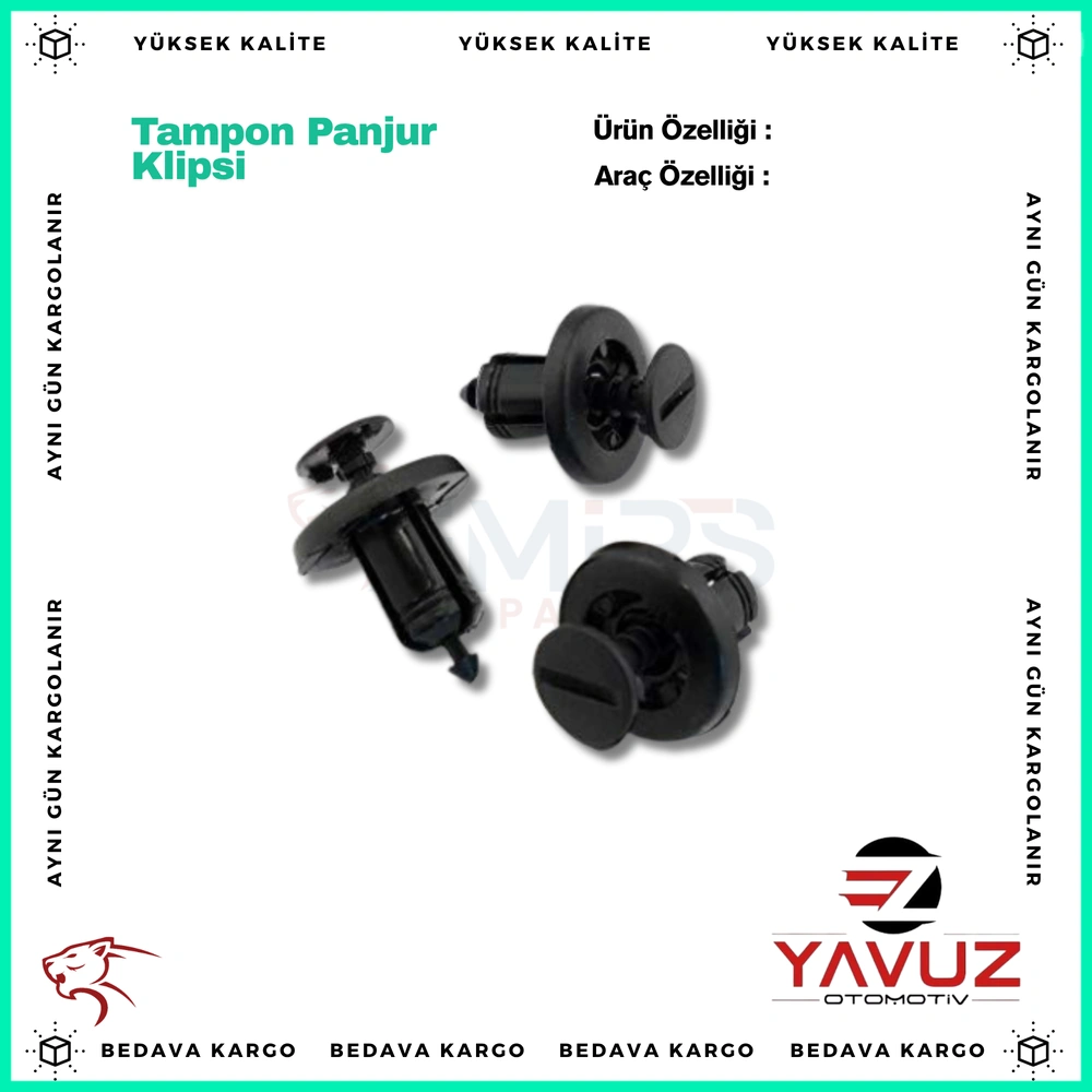 Tampon Panjur Klipsi Renault Kangoo Clio Megane Ym - 7703072360 - Yedek Parça