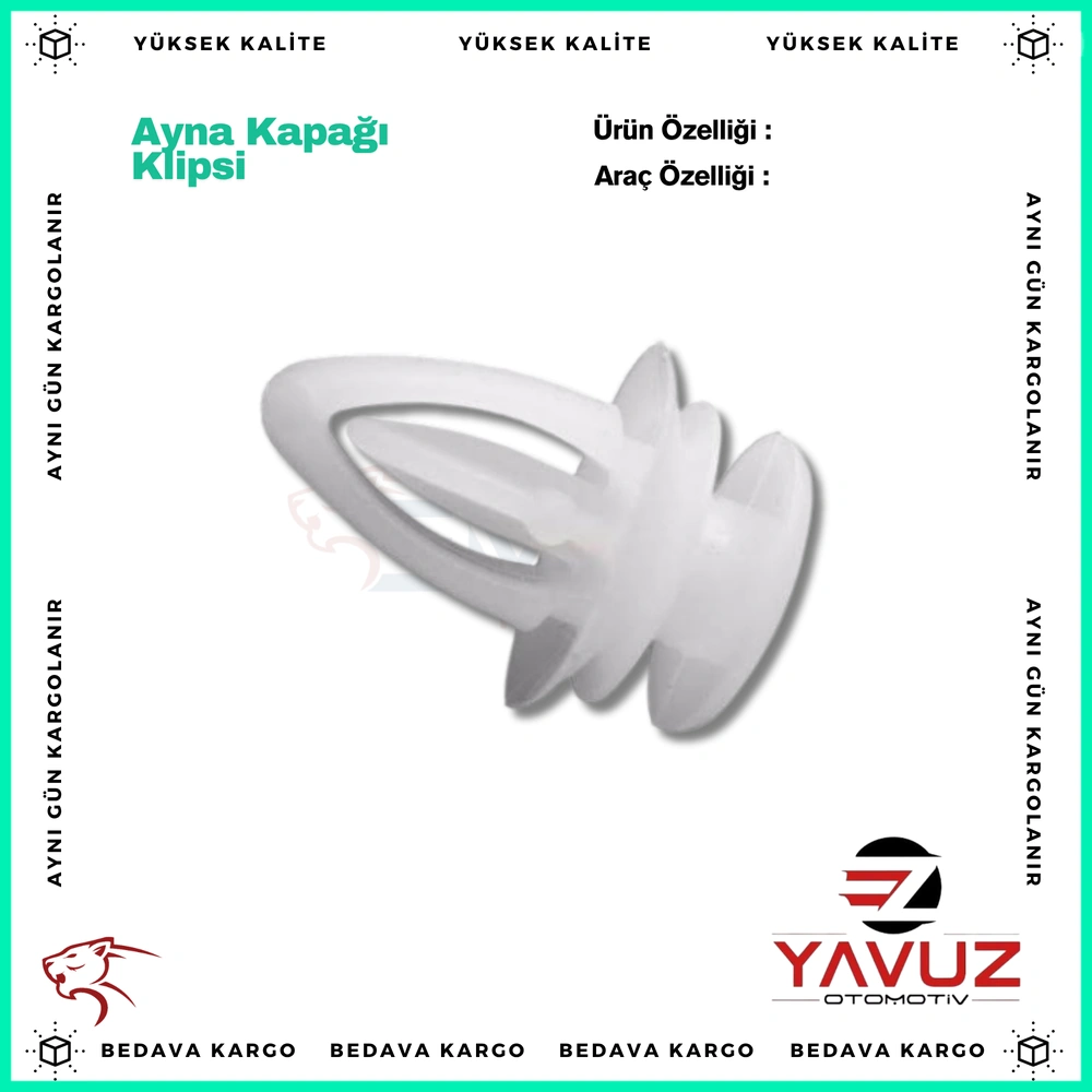 Ayna Kapagi Klipsi Renault Laguna Fluence - 3046 - Yedek Parça