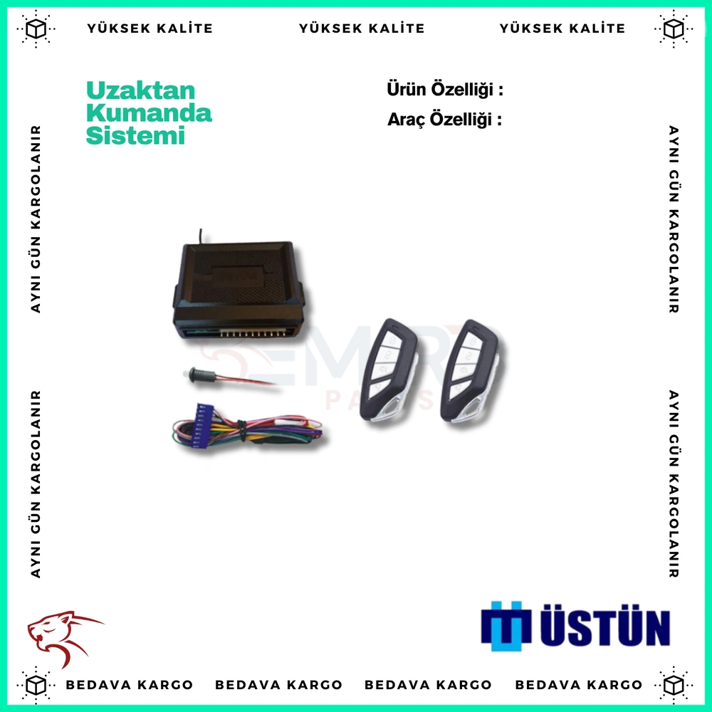 Uzaktan Kumanda Sistemi - INW024 - Yedek Parça