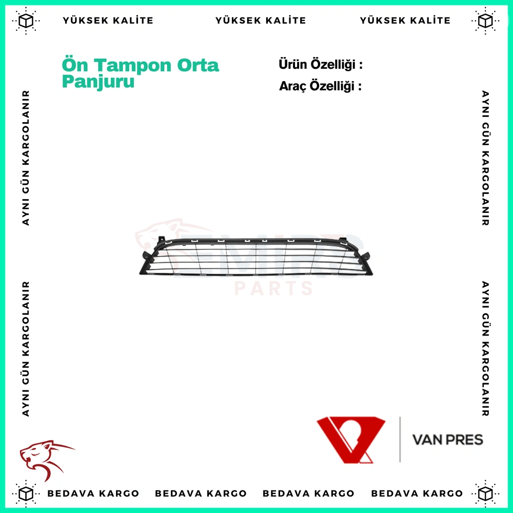 Dacia Dokker On Tampon Orta Panjuru 12- - 622547542R - Yedek Parça