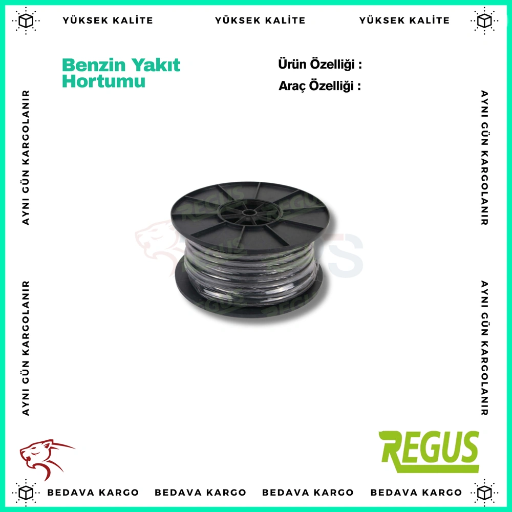 Benzin Yakit Hortumu Icten Orgulu 6mm - 99004 - Yedek Parça