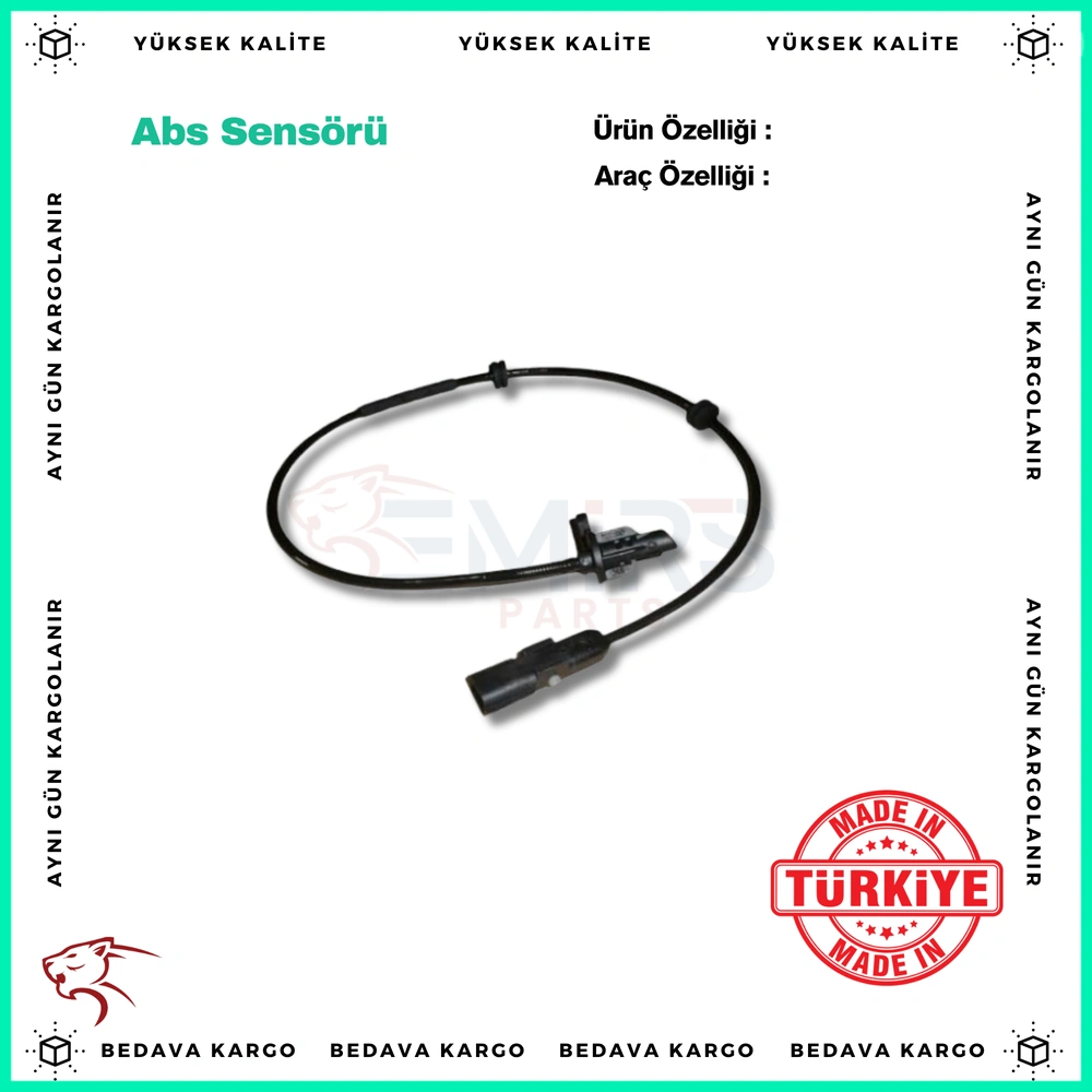 ABS Sensoru Arka Sag Renault Clio 4 Captur - 479502178R - Yedek Parça