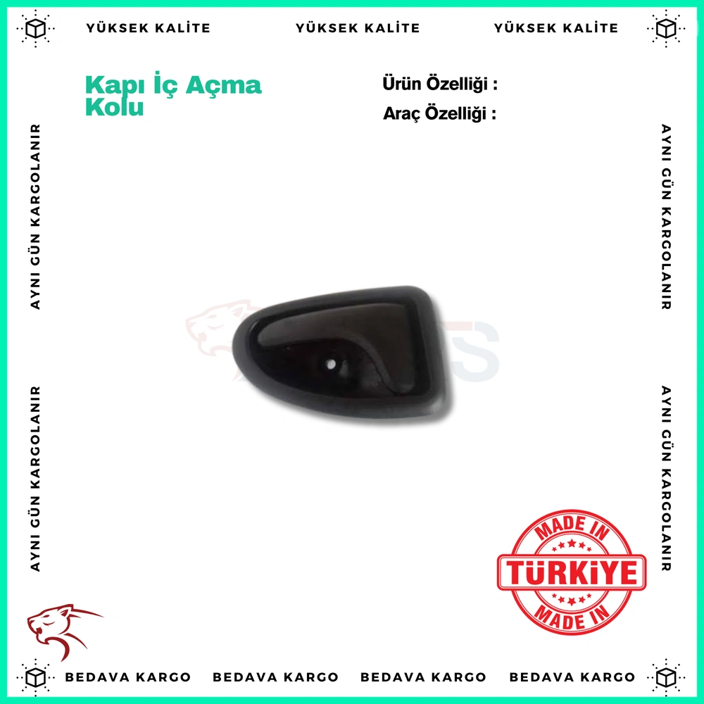Kapi Ic Acma Kolu Sol Renault Clio Kangoo - 8200667104 - Yedek Parça