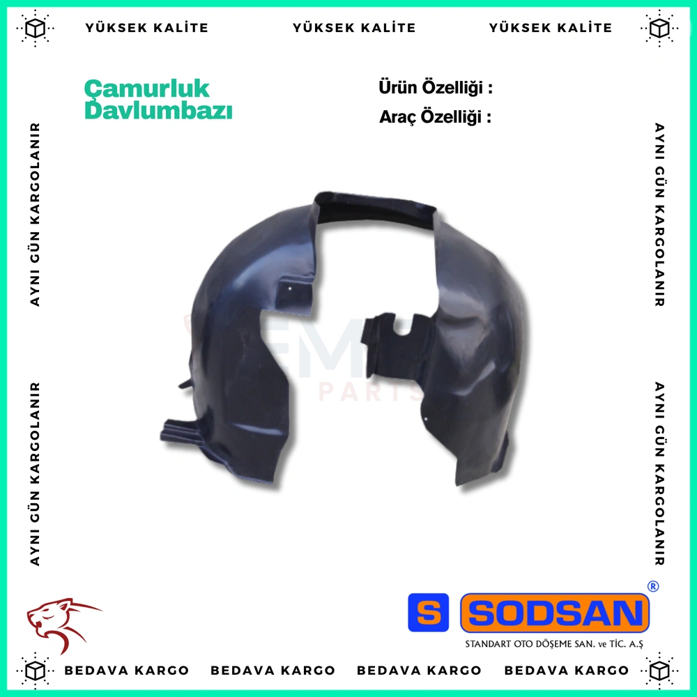 On Camurluk Davlumbazi Yan Koruyucusu Kapagi Sag Dacia Logan - 8200560850 - Yedek Parça