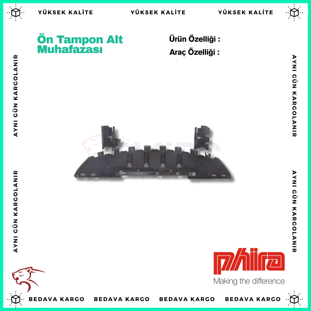 On Tampon Alt Muhafazasi Renault Megane 2 02-05 - 8200073445 - Yedek Parça