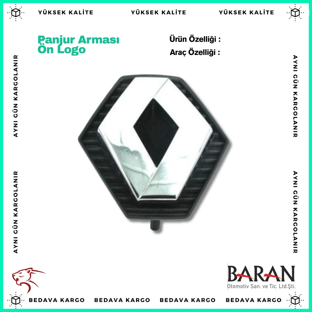 Panjur Armasi On Logosu Renault Master 2 Trafic - 7700352126 - Yedek Parça