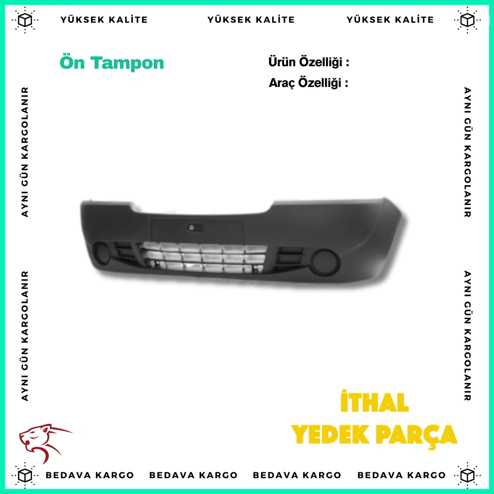 Renault Trafic On Tampon Astarli 06- - 620100101R - Yedek Parça