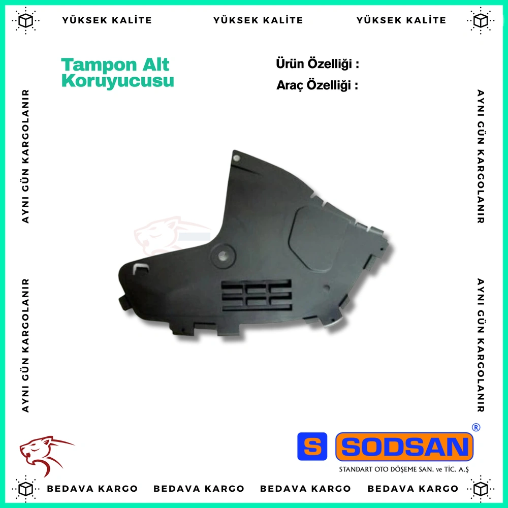 Tampon Alt Koruyucusu Sag Dacia Logan 05-08 - 6001547950 - Yedek Parça