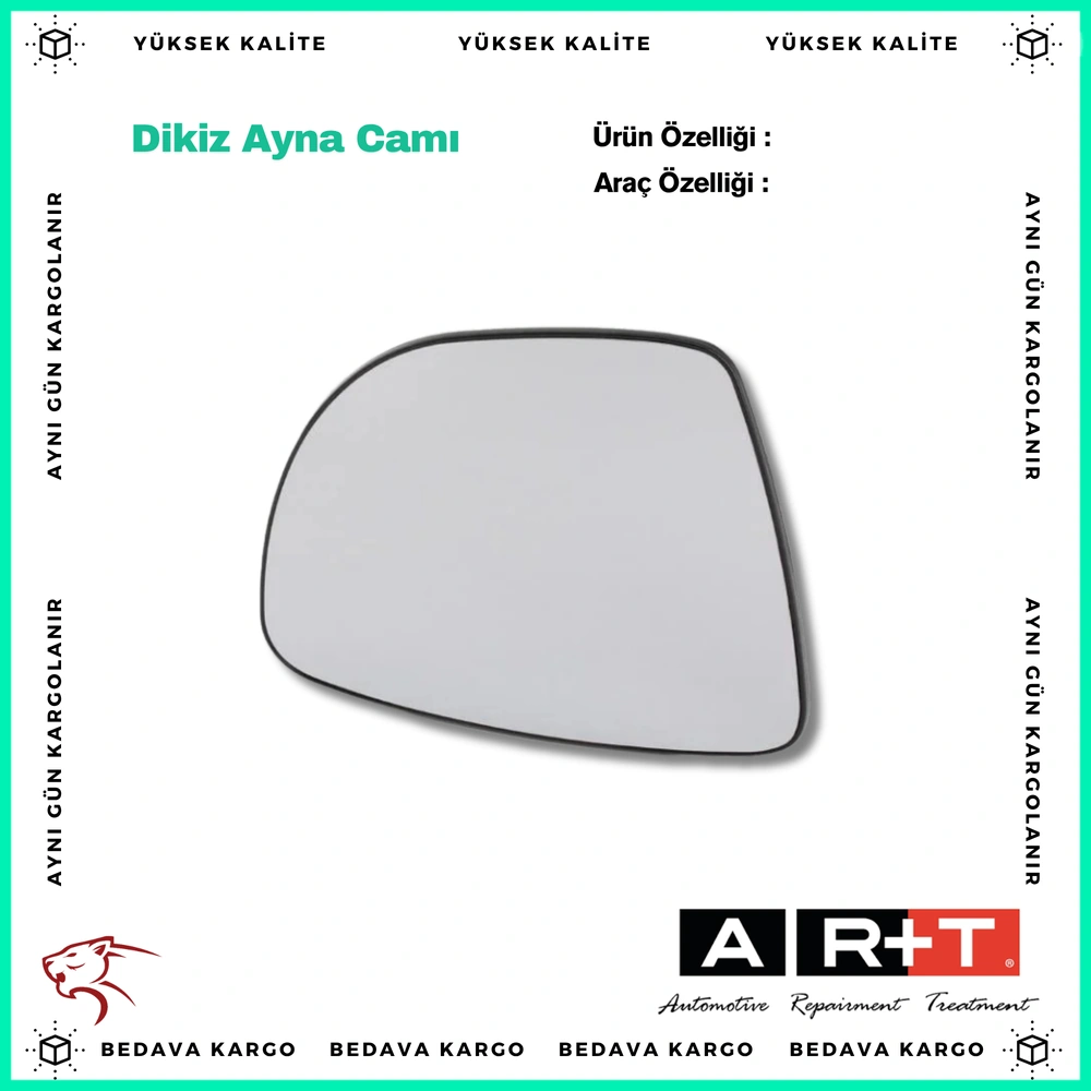 Dis Dikiz Ayna Cami Sag Renault Clio 4 HB Captur HB 13- - 963654973R - Yedek Parça