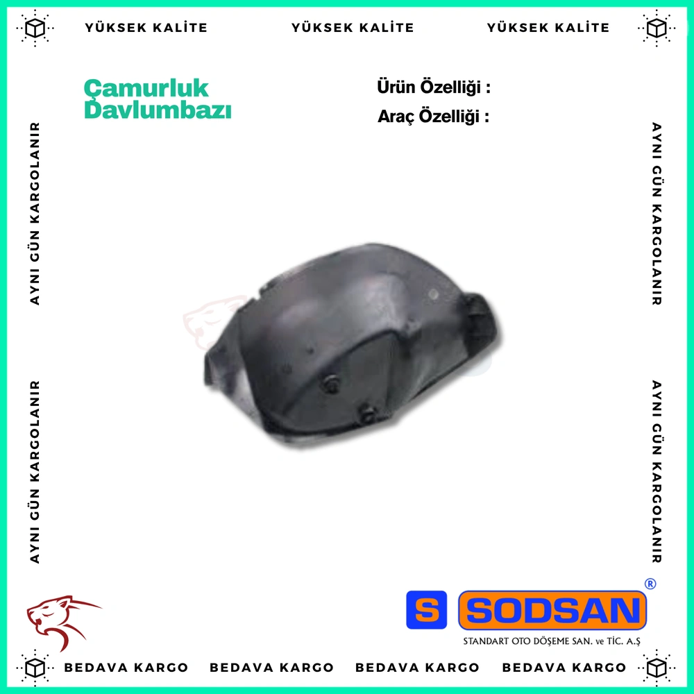 Arka Camurluk Davlumbazi Sag Dacia Duster - 767480016R - Yedek Parça