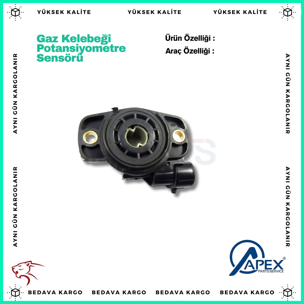 Gaz Kelebegi Potansiyometresi Sensoru Renault Clio Megane 1 Laguna 1 1.4 1.6 16V - 7701044743 - Yedek Parça