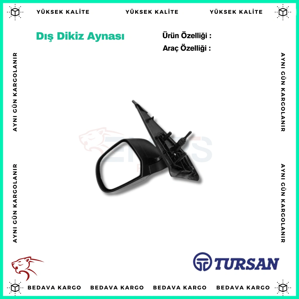 Dis Dikiz Aynasi Sol Dacia Lodgy Dokker Mekanik - 963026216R - Yedek Parça