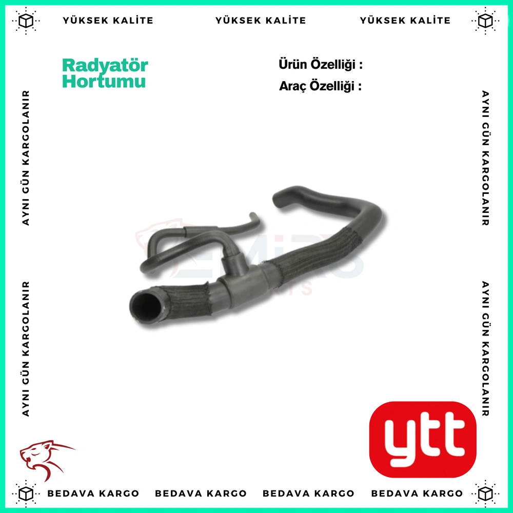 Hortum Radyator Ust Renault Megane - 215010019R - Yedek Parça