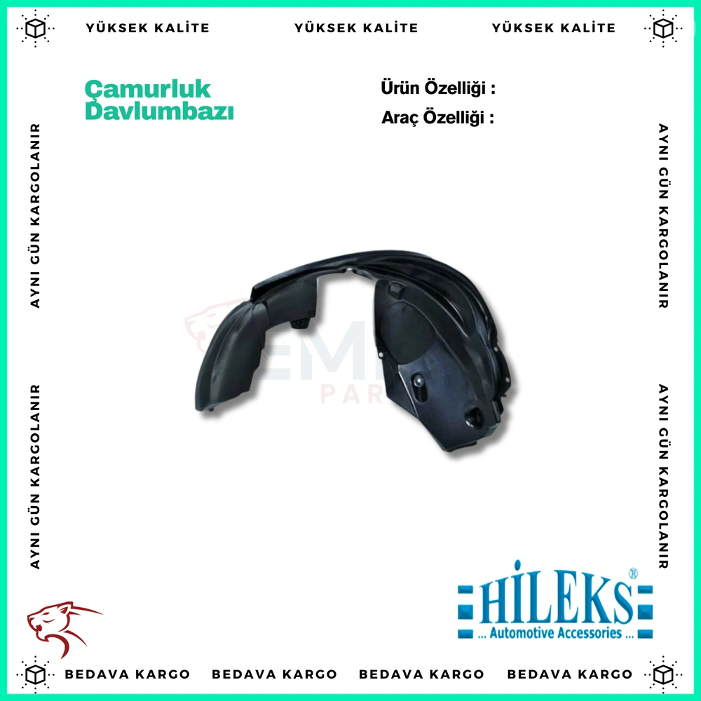 On Camurluk Davlumbazi Sol Dacia Duster 09- - 638410005R - Yedek Parça