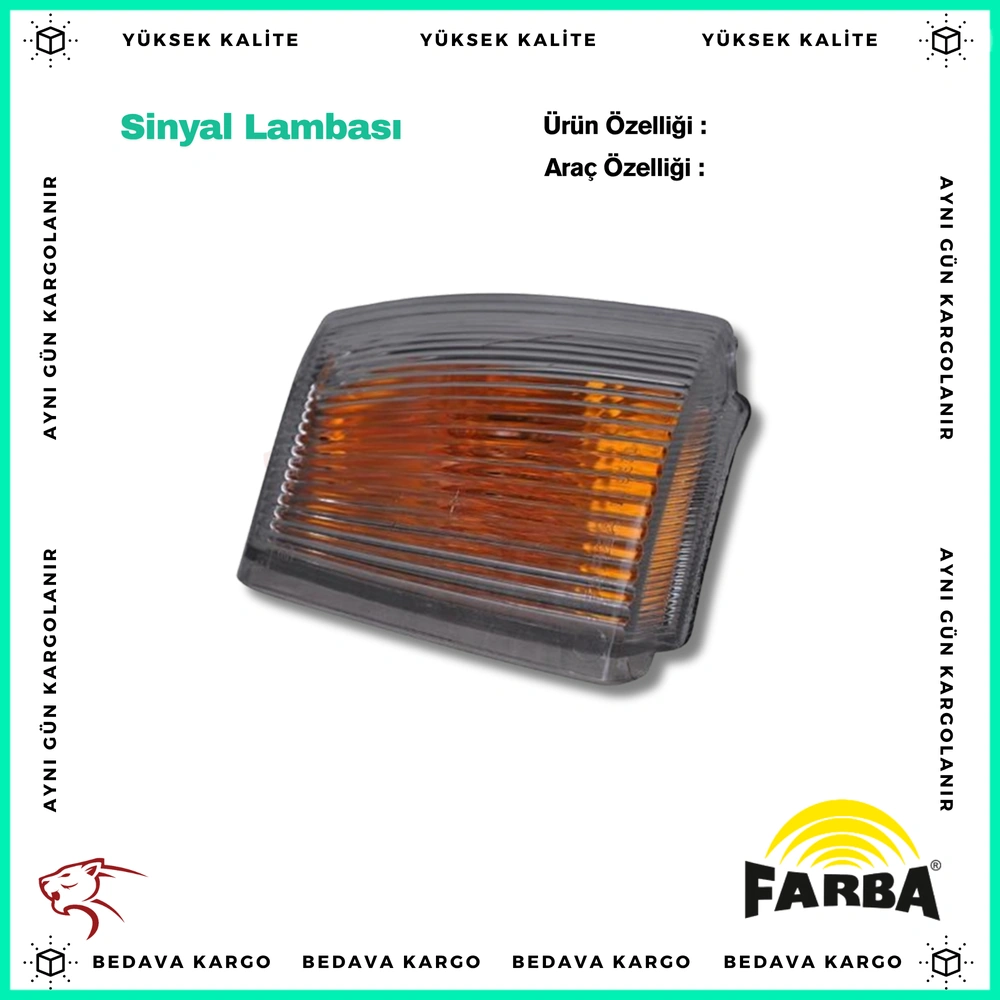 Sol Sinyal Lambasi Renault R9 YM 97- - 7702127169 - Yedek Parça