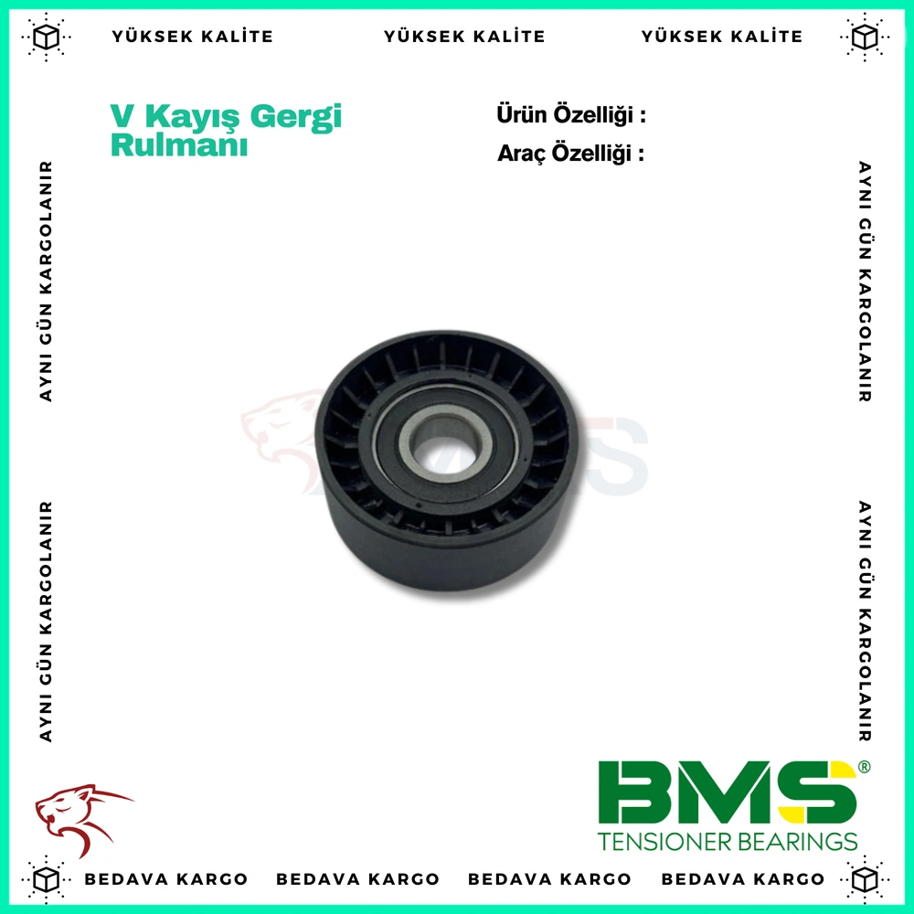 V Kayisi Gergi Rulmani Plastik Renault Clio 2 Kangoo 2 Megane 2 1.5 DCI 98-05 - 1355389 - Yedek Parça