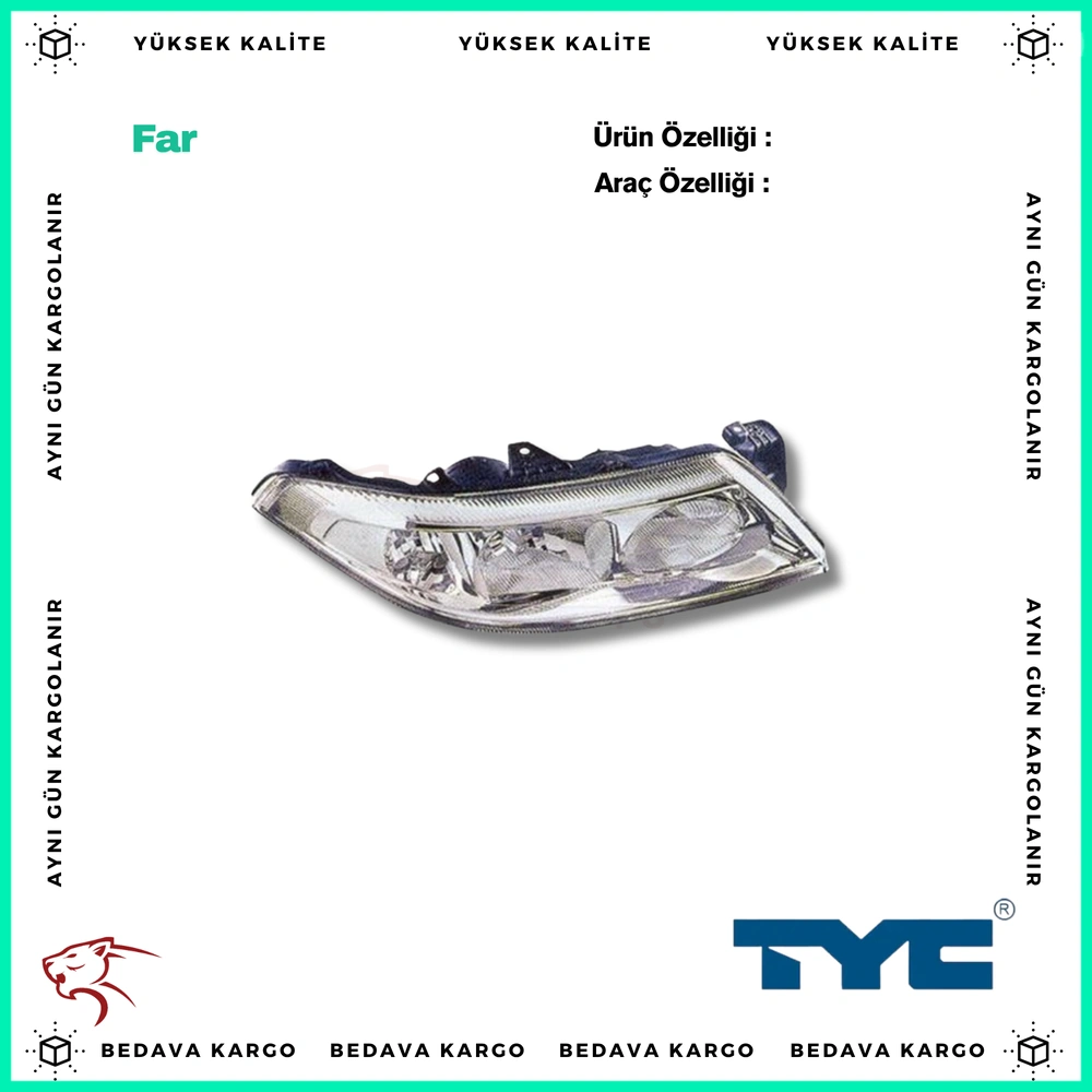 Renault Laguna Sag On Far 01- - 7701048931 - Yedek Parça