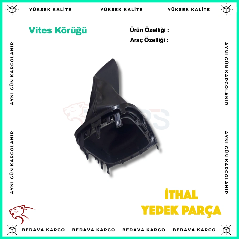 Vites Korugu Siyah Renault Fluence Megane - 969358108R - Yedek Parça