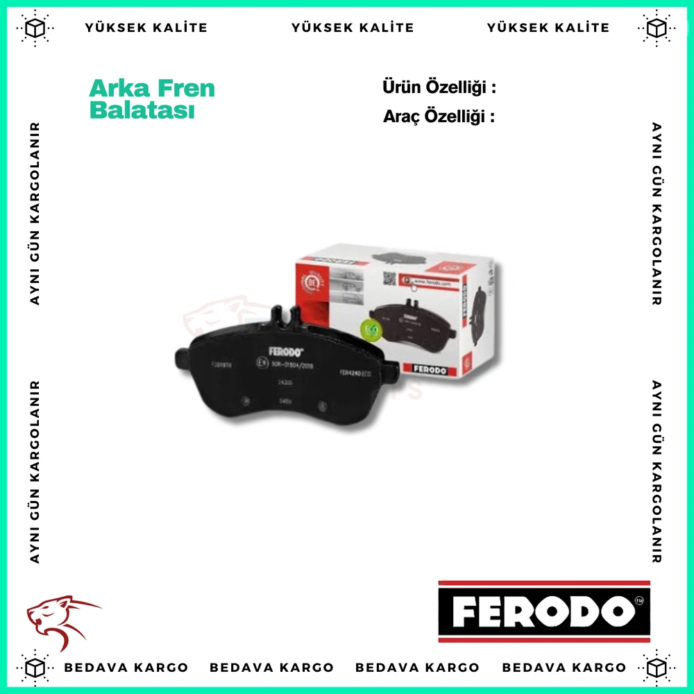 Arka Fren Balatasi Renault Kadjar 1.5 1.6 DCI 15- - 440605889R - Yedek Parça