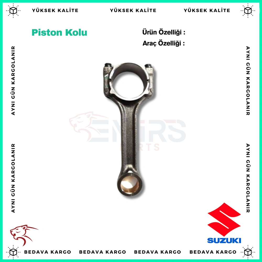 Piston Kolu Fiat Albea Palio Doblo Linea Fiorino Opel Corsa Astra Combo 1.3 Mtj - 73501229 - Yedek Parça
