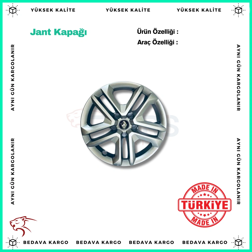 Jant Kapagi 16 Jant Renault Megane 4 5 BJN - 403154960R - Yedek Parça