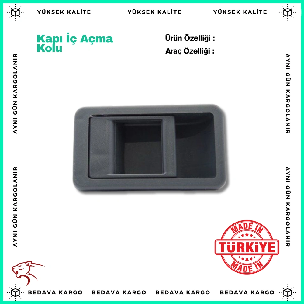 Kapi Ic Acma Kolu Renault R9-R11 Siyah - 7704003711 - Yedek Parça