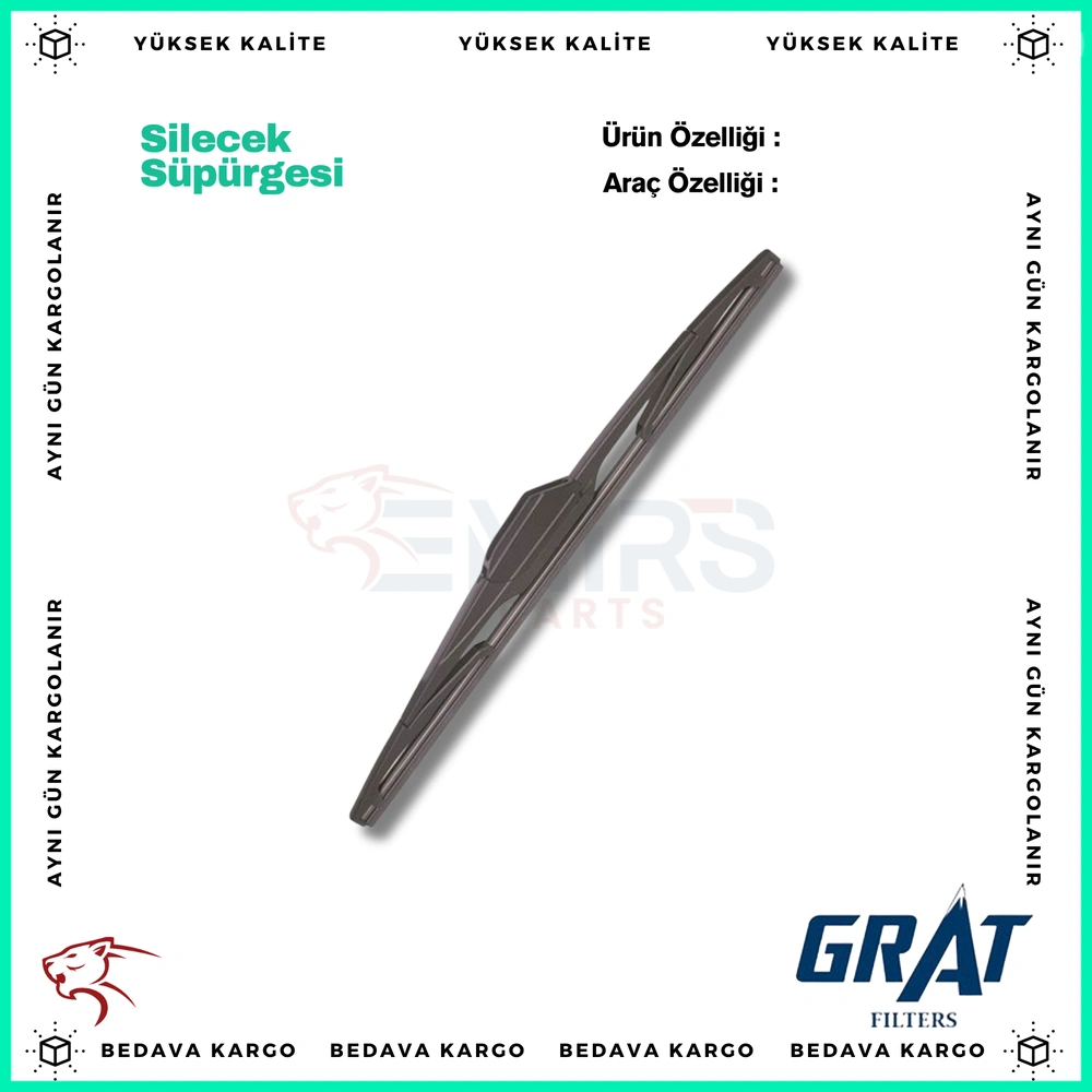 Silecek Supurgesi Arka 10 Aparatli 280mm - AR280M - Yedek Parça