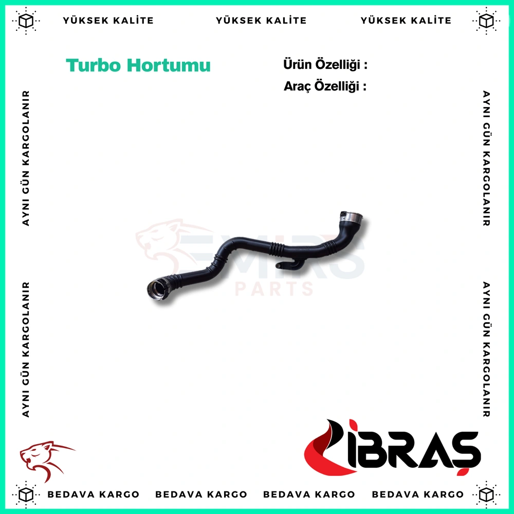 Turbo Hortumu Renault Megane 4 Talisman Grand Scenic 4 Kadjar - 144608957R - Yedek Parça