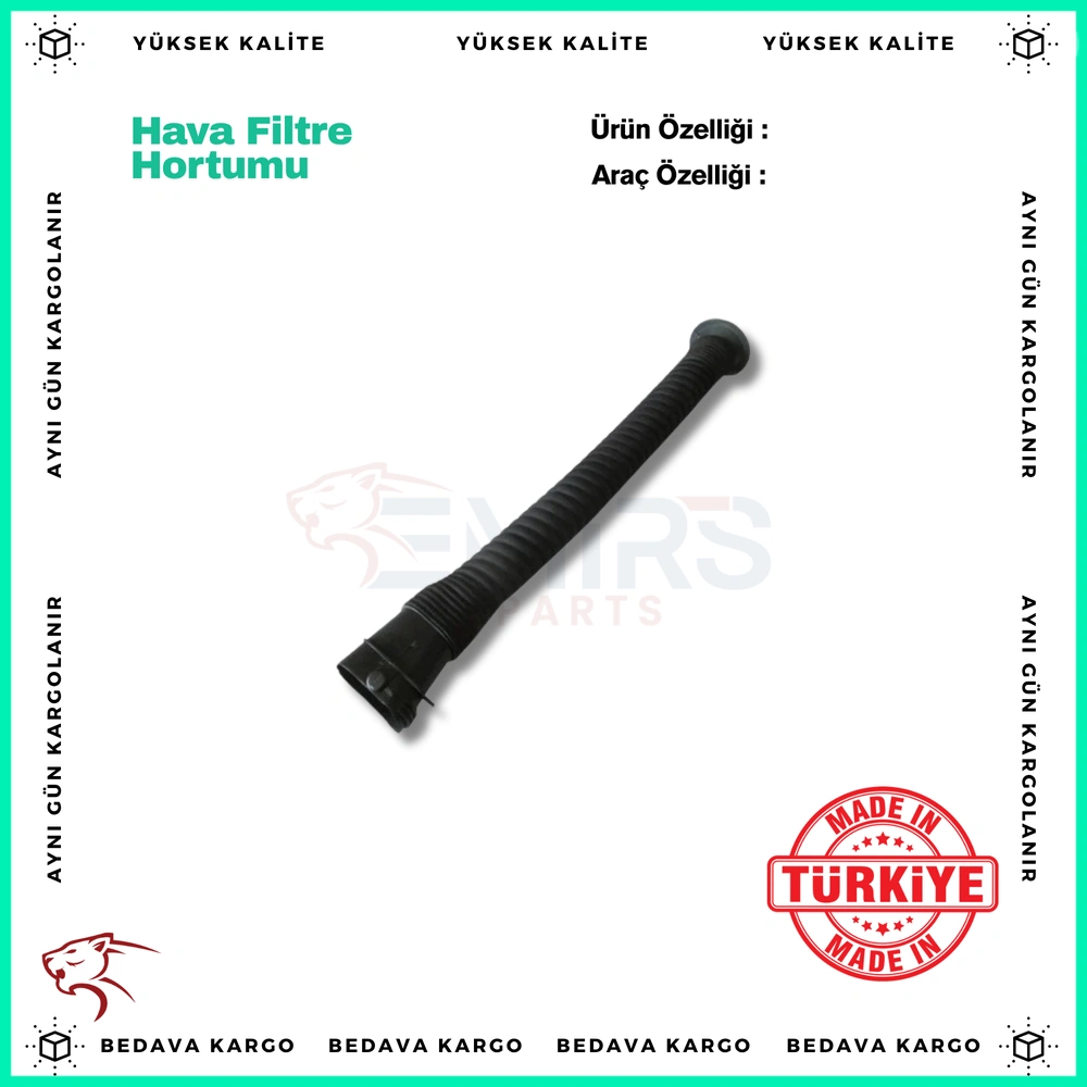 Hava Filtre Hortumu Renault Clio 2 Kangoo 1.5 DCI K9k - 8200039843 - Yedek Parça