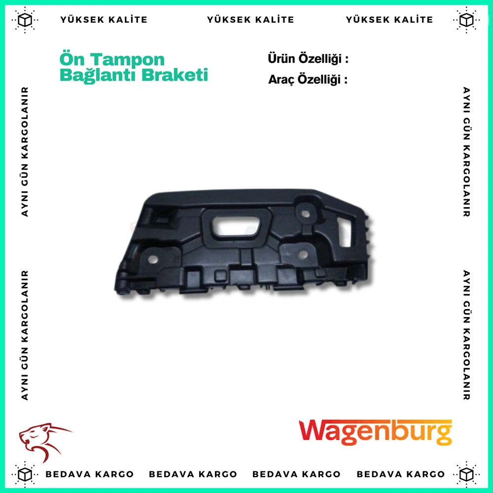 On Tampon Baglanti Braketi Sag Dacia Dokker Lodgy - 622210972R - Yedek Parça