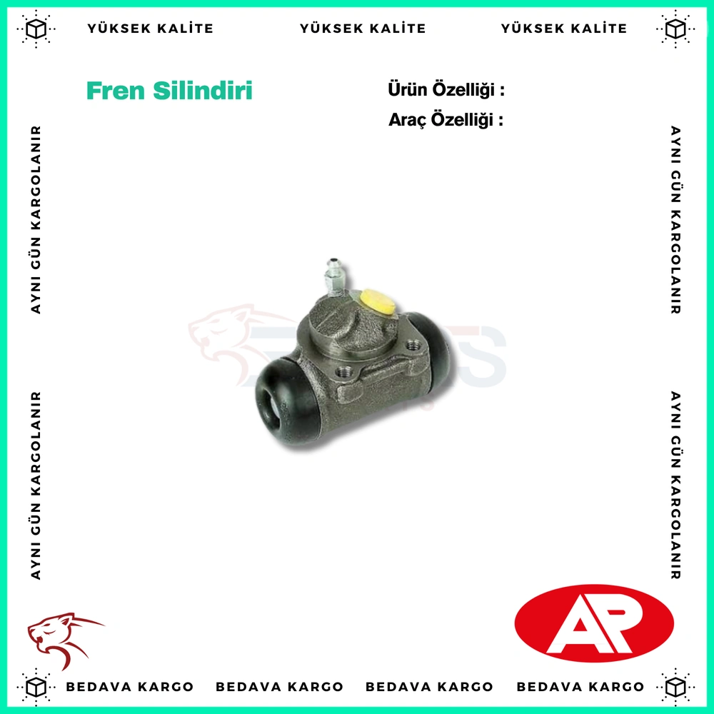 Fren Silindiri Arka Sol Dokum Renault R19 88-01 - 7701036006 - Yedek Parça