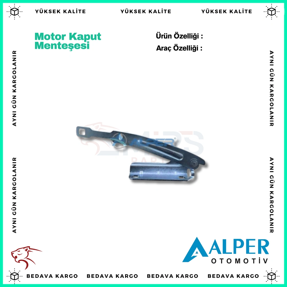 Motor Kaput Mentesesi Sag Dacia Dokker Lodgy - 654001891R - Yedek Parça