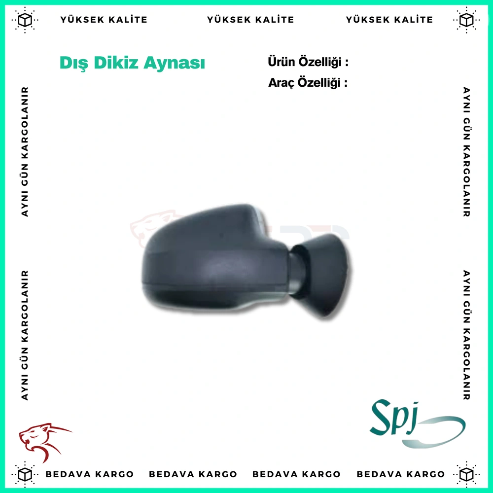 Dis Dikiz Aynasi Sag Dacia Logan Sandero / Mcv 08- Mekanik+konveks - 6001549677 - Yedek Parça