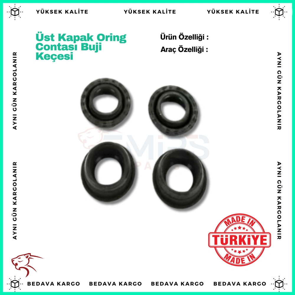 Ust Kapak Oring Contasi Buji Kecesi Renault Clio 3 1.2 16v D4f - 7701473164 - Yedek Parça