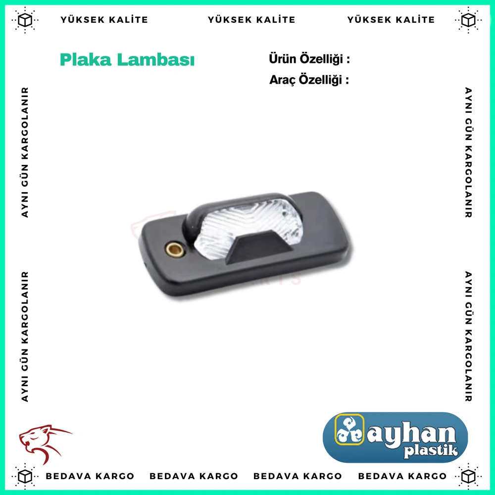 Plaka Lambasi Renault R9 R12 Toros - 7701349089 - Yedek Parça