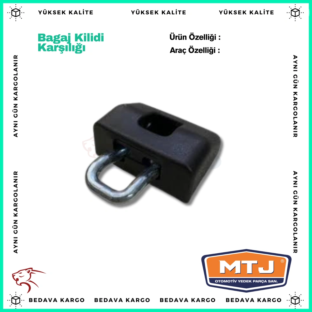 Bagaj Kilit Karsiligi Renault R19 Europe Megane 1 Clio 2 Dacia Logan Sandero - 7700434689 - Yedek Parça